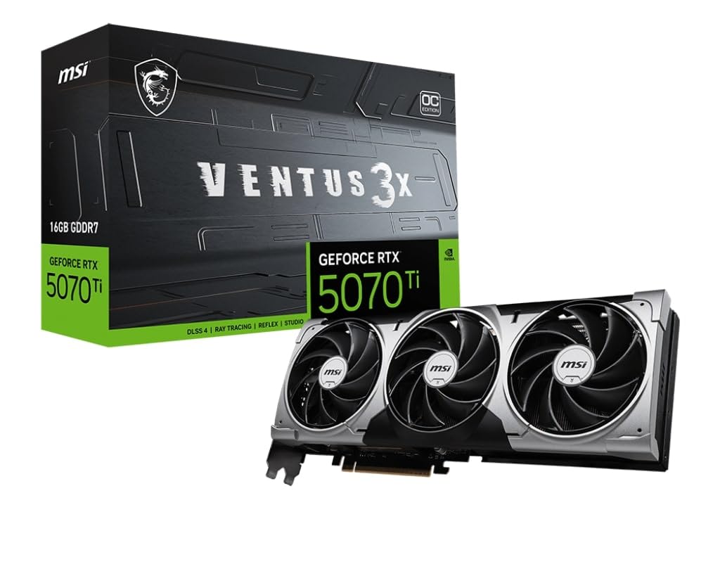 GeForce RTX 5070 Ti 16G Gaming Trio OC White - 16GB GDDR7 (28Gbps/256-bit), PCIe 5, Boost: 2572 MHz, HDMI 2.1b, DisplayPort 2.1b