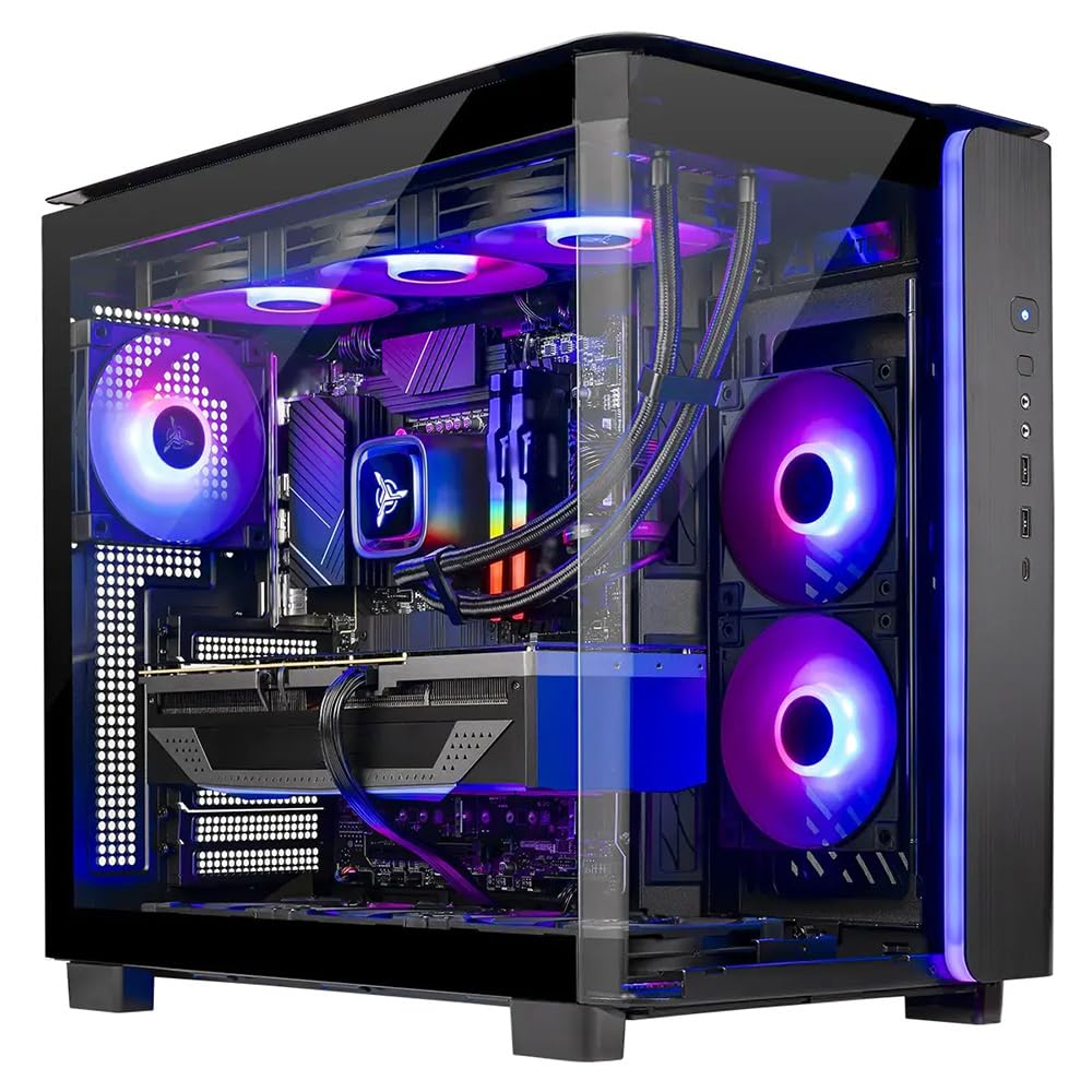 Skytech Gaming Chronos 3 Desktop PC, Ryzen 7 7700 3.8 GHz (5.3GHz), AMD RX 9070XT 16GB, 2TB Gen4 NVMe SSD, 32GB DDR5 RAM 6000 RGB, 850W Gold ATX 3 PSU, Wi-Fi, Win 11