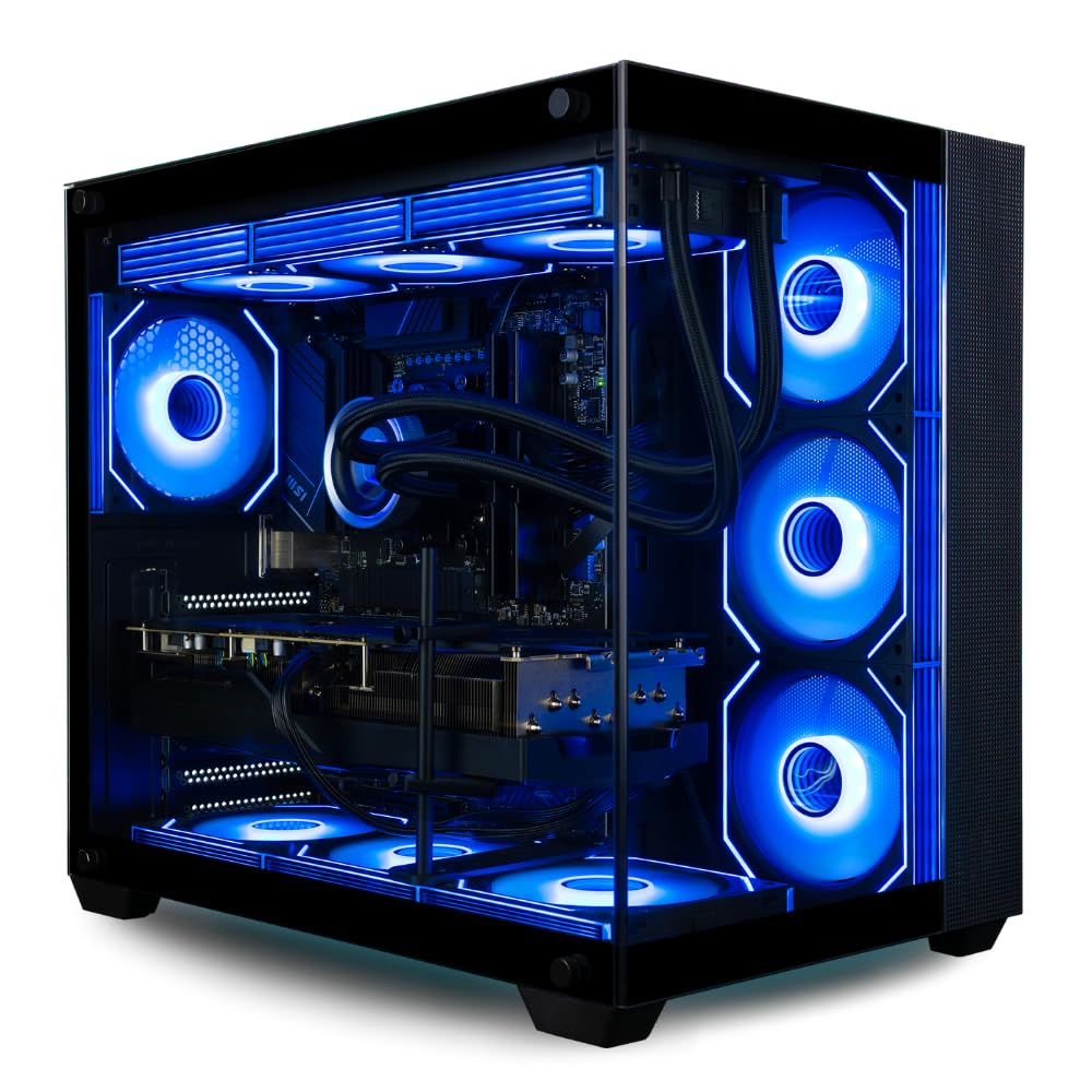 Panorama XL RTX 5090 Gaming Desktop - Intel Core Ultra 9 285K, 192GB DDR5 RAM, 4TB NVMe 9100 Pro Gen5 SSD, 10TB HDD, WiFi 6E, HDMI, Windows 11 Pro - Best 2025 RGB Prebuilt Tower Computer for Gamers