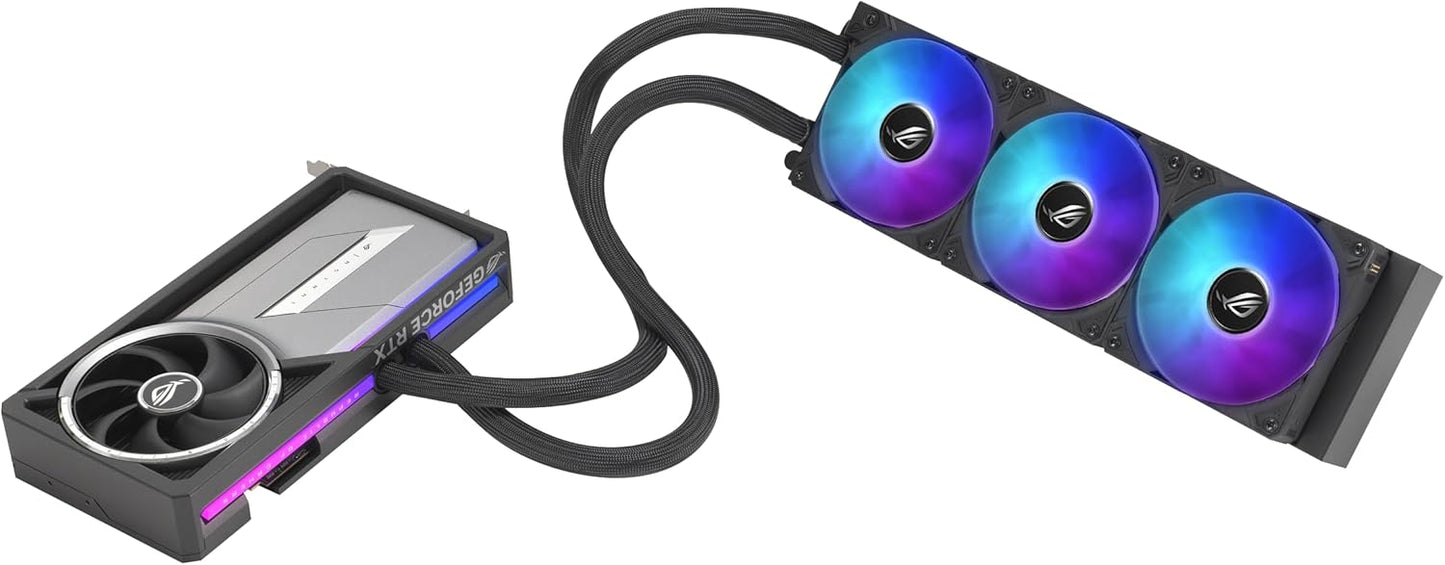 ASUS ROG Astral LC GeForce RTX™ 5090 32GB GDDR7 OC Edition – Experience Fluid Force with a 360mm AIO Cooler for Optimal Performance That can Achieve The Highest GPU Boost Clock