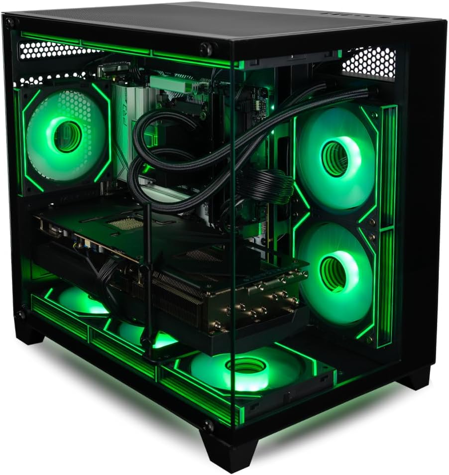 Panorama Gaming PC Desktop (NVD GeForce RTX 5090, Intel 24-Core i9-14900KF Processor, 96GB DDR5 RAM, 4TB Gen4 NVMe SSD, WiFi 6E, HDMI, Windows 11 Pro) Best 2025 Prebuilt Tower RGB Gamer Computer