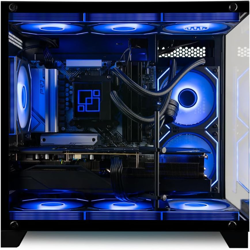 Panorama Gaming PC Desktop (NVD GeForce RTX 5090, Intel 24-Core i9-14900KF Processor, 96GB DDR5 RAM, 4TB Gen4 NVMe SSD, WiFi 6E, HDMI, Windows 11 Pro) Best 2025 Prebuilt Tower RGB Gamer Computer