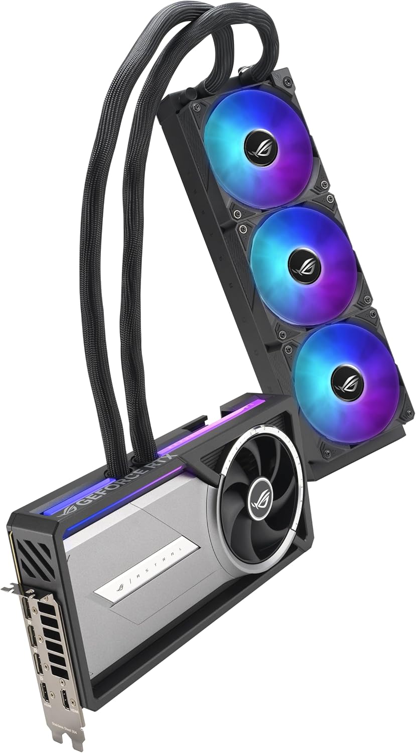 ASUS ROG Astral LC GeForce RTX™ 5090 32GB GDDR7 OC Edition – Experience Fluid Force with a 360mm AIO Cooler for Optimal Performance That can Achieve The Highest GPU Boost Clock