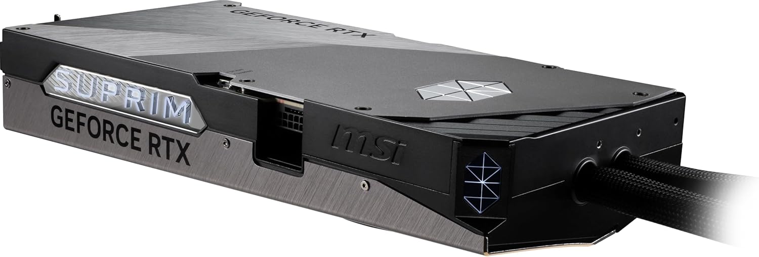 MSI GeForce RTX 5090 32G SUPRIM Liquid SOC — 32GB GDDR7 (28Gbps/512-bit), PCIe 5, Boost: 2565MHz, Water Cooling, HDMI 2.1b, DisplayPort 2.1b