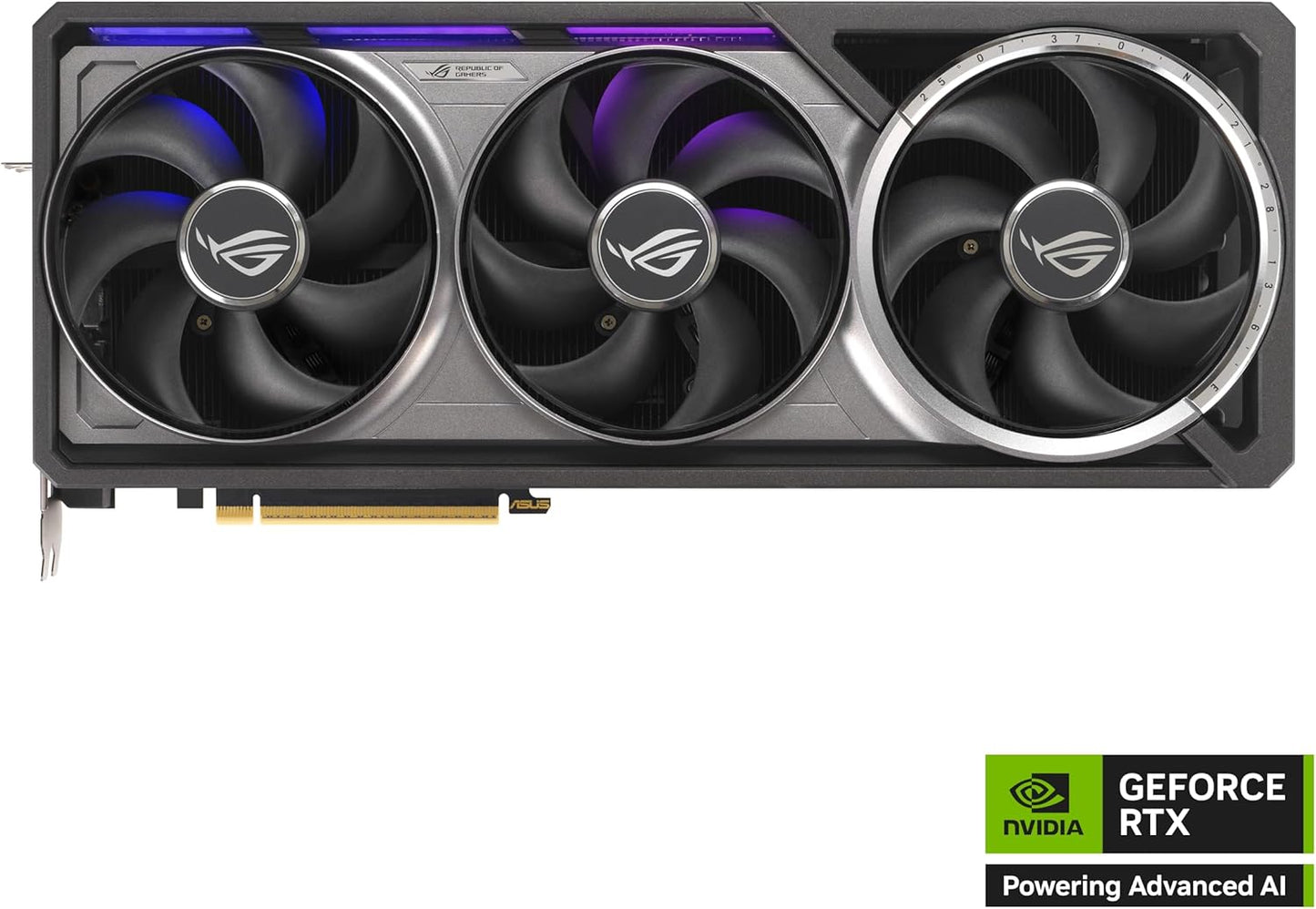 ASUS ROG Astral GeForce RTX™ 5080 OC Edition Gaming Graphics Card (PCIe® 5.0, 16GB GDDR7, HDMI®/DP 2.1, 3.8-Slot, 4-Fan Design, Axial-tech Fans, Patented Vapor Chamber, Phase-Change GPU Thermal pad)