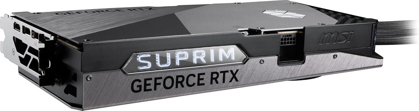 MSI GeForce RTX 5090 32G SUPRIM Liquid SOC — 32GB GDDR7 (28Gbps/512-bit), PCIe 5, Boost: 2565MHz, Water Cooling, HDMI 2.1b, DisplayPort 2.1b