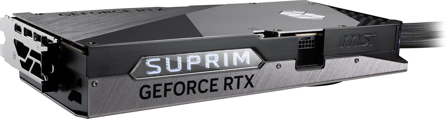 MSI GeForce RTX 5090 32G SUPRIM Liquid SOC — 32GB GDDR7 (28Gbps/512-bit), PCIe 5, Boost: 2565MHz, Water Cooling, HDMI 2.1b, DisplayPort 2.1b