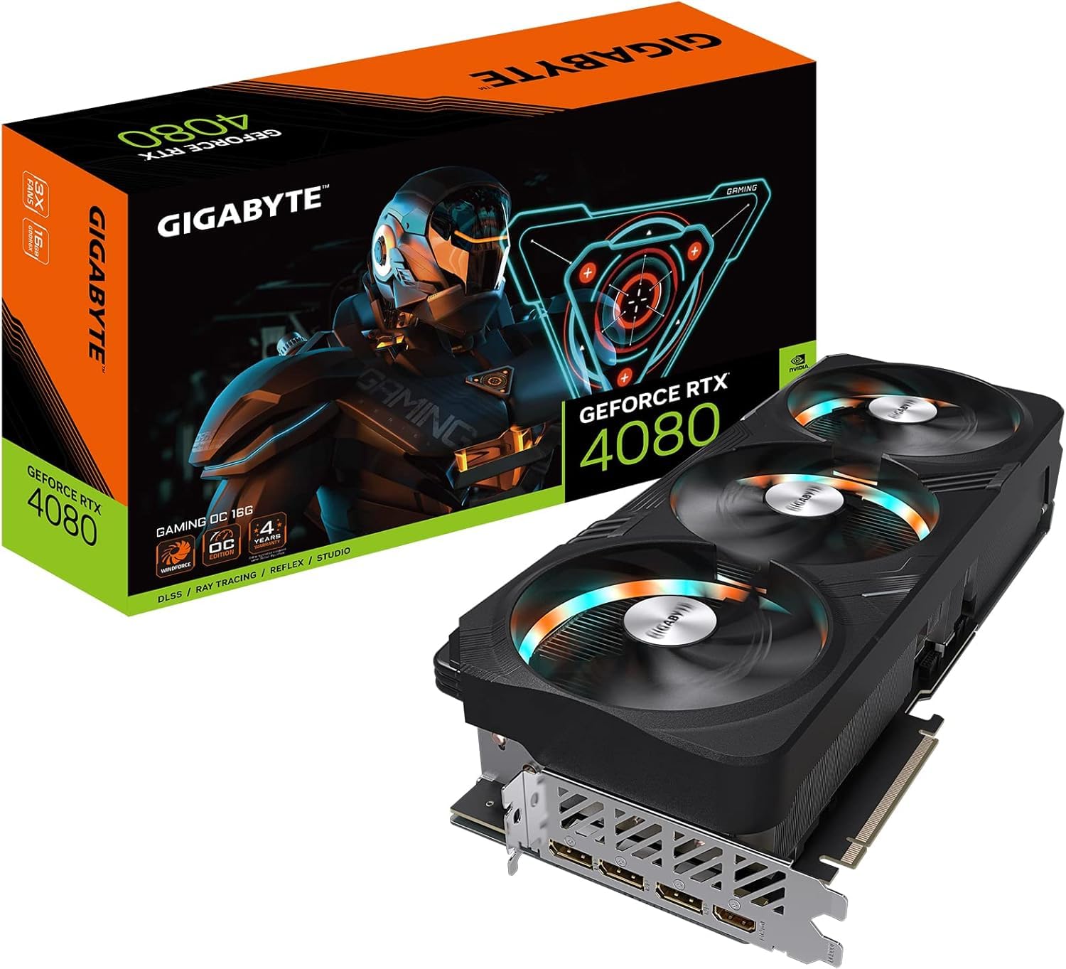 GIGABYTE AORUS GeForce RTX 5080 Master 16G Graphics Card, WINDFORCE Cooling System, 16GB 256-bit GDDR7, GV-N5080AORUS M-16GD Video Card