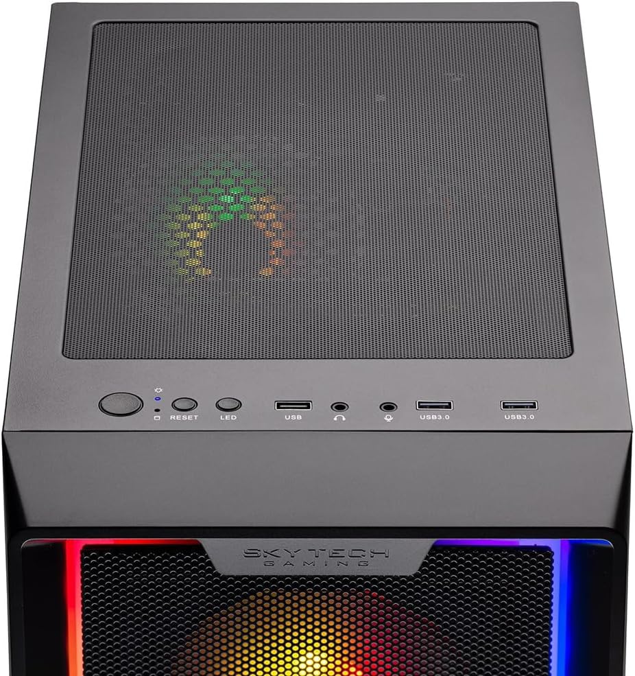 Skytech Gaming Nebula Gaming PC, AMD Ryzen 5 9600X 3.9GHz, NVIDIA RTX 5060, 1TB NVMe SSD, 16GB DDR5 RAM 6000, 650W Gold PSU, Wi-Fi, Win 11, Desktop