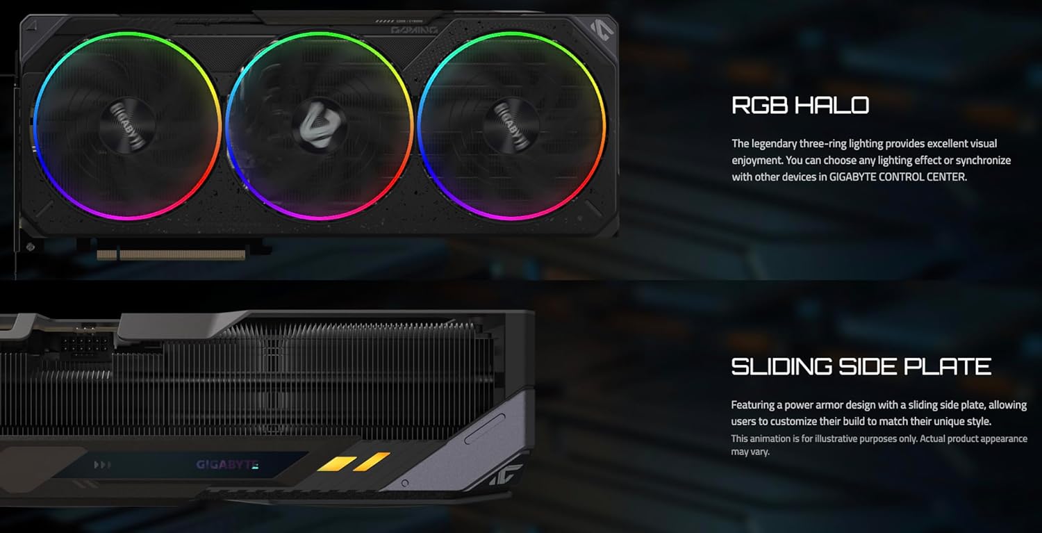 GIGABYTE GeForce RTX™ 5070 Ti Gaming OC 16GB GDDR7, Core Clock 2588 MHz (Reference: 2452 MHz), Memory Bus 256 bit, PCI-E 5.0 Bundle with Targus dockstation and Backpack Alienware.