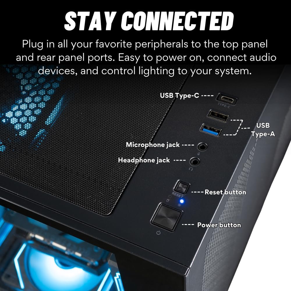 Panorama Gaming PC Desktop (NVD GeForce RTX 5090, Intel 24-Core i9-14900KF Processor, 96GB DDR5 RAM, 4TB Gen4 NVMe SSD, WiFi 6E, HDMI, Windows 11 Pro) Best 2025 Prebuilt Tower RGB Gamer Computer