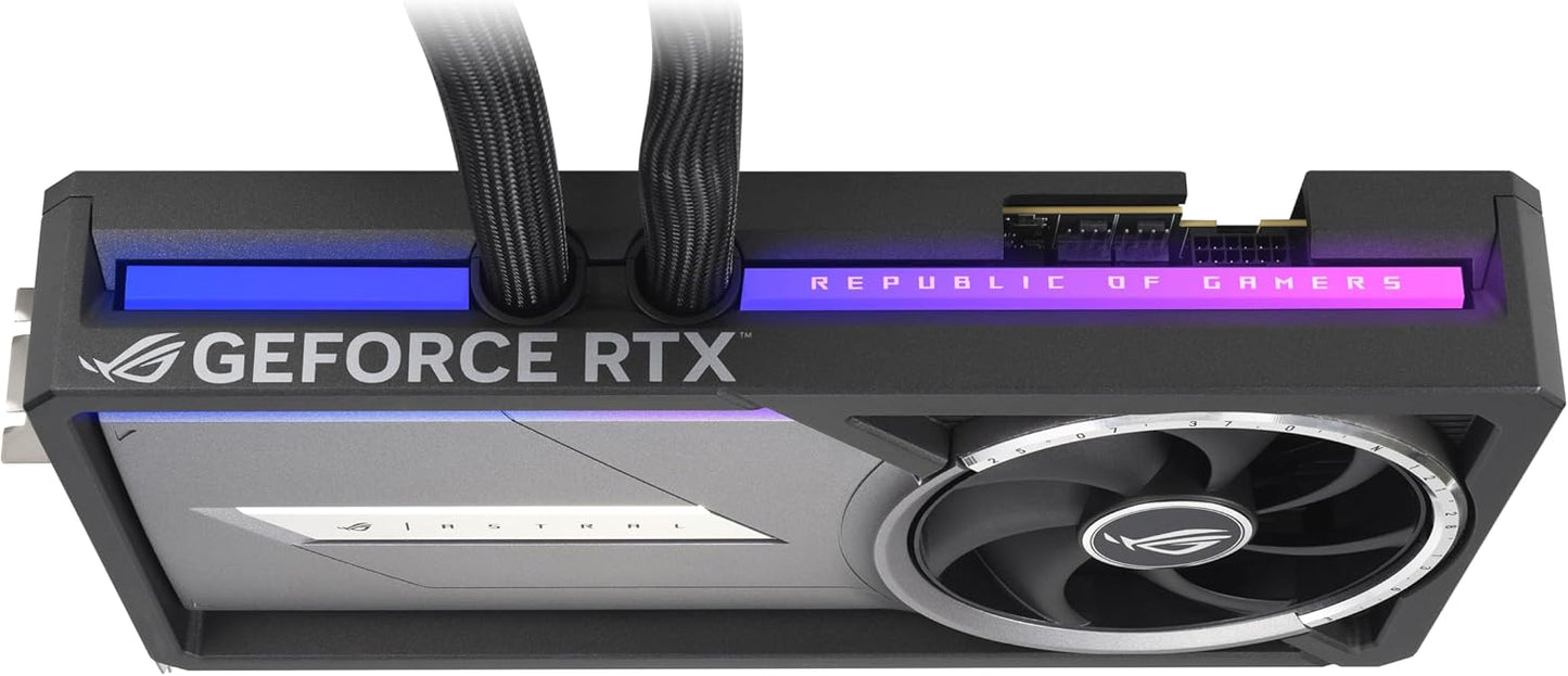 ASUS ROG Astral LC GeForce RTX™ 5090 32GB GDDR7 OC Edition – Experience Fluid Force with a 360mm AIO Cooler for Optimal Performance That can Achieve The Highest GPU Boost Clock
