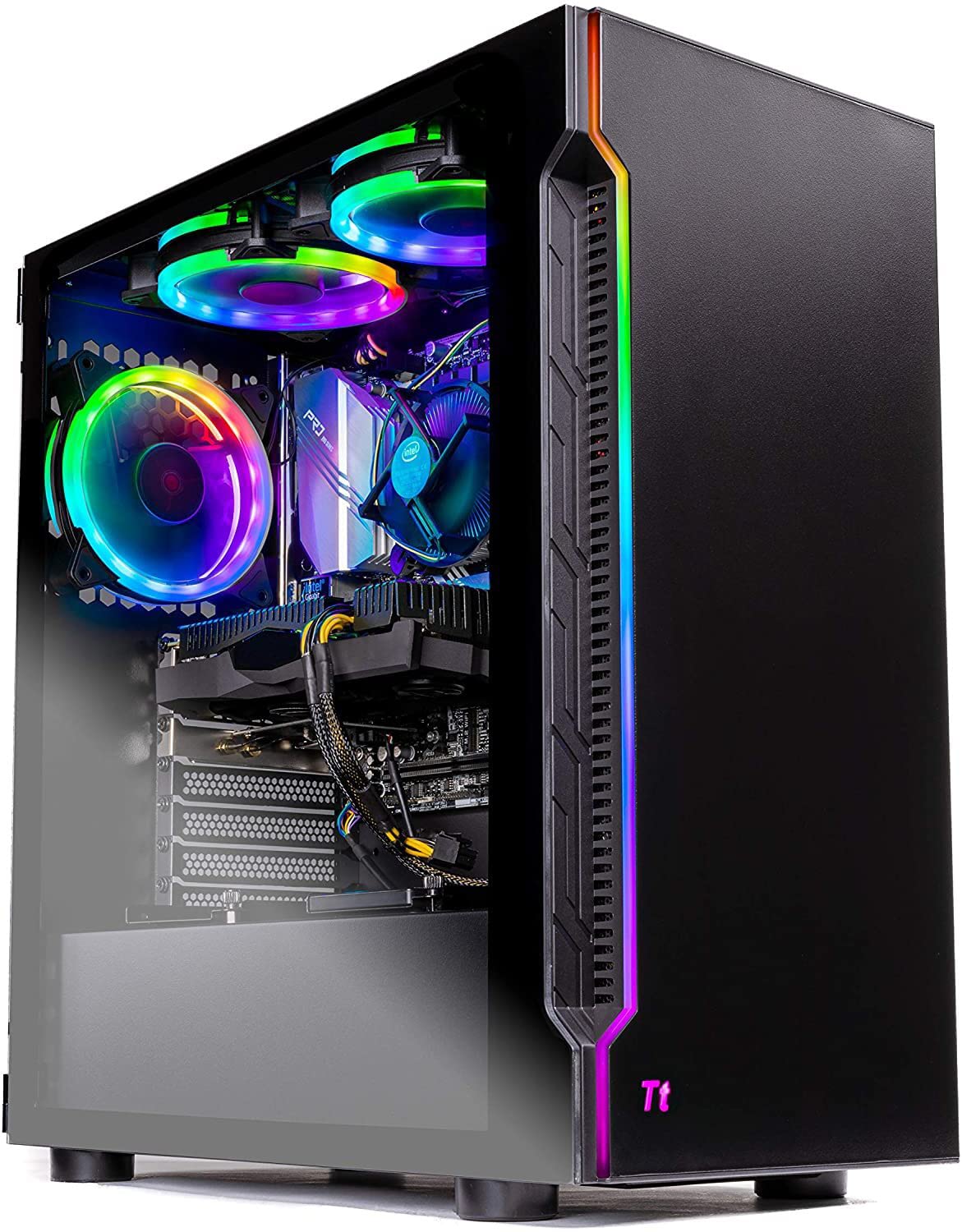 Skytech Gaming King 95 Desktop PC, Ryzen 7 7800X3D 4.2 GHz (5GHz), AMD RX 9070XT 16GB, 1TB Gen4 NVMe SSD, 32GB DDR5 RAM 5600 RGB, 850W Gold PSU, 360mm ARGB AIO, Wi-Fi, Win 11