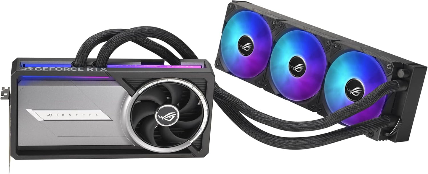 ASUS ROG Astral LC GeForce RTX™ 5090 32GB GDDR7 OC Edition – Experience Fluid Force with a 360mm AIO Cooler for Optimal Performance That can Achieve The Highest GPU Boost Clock