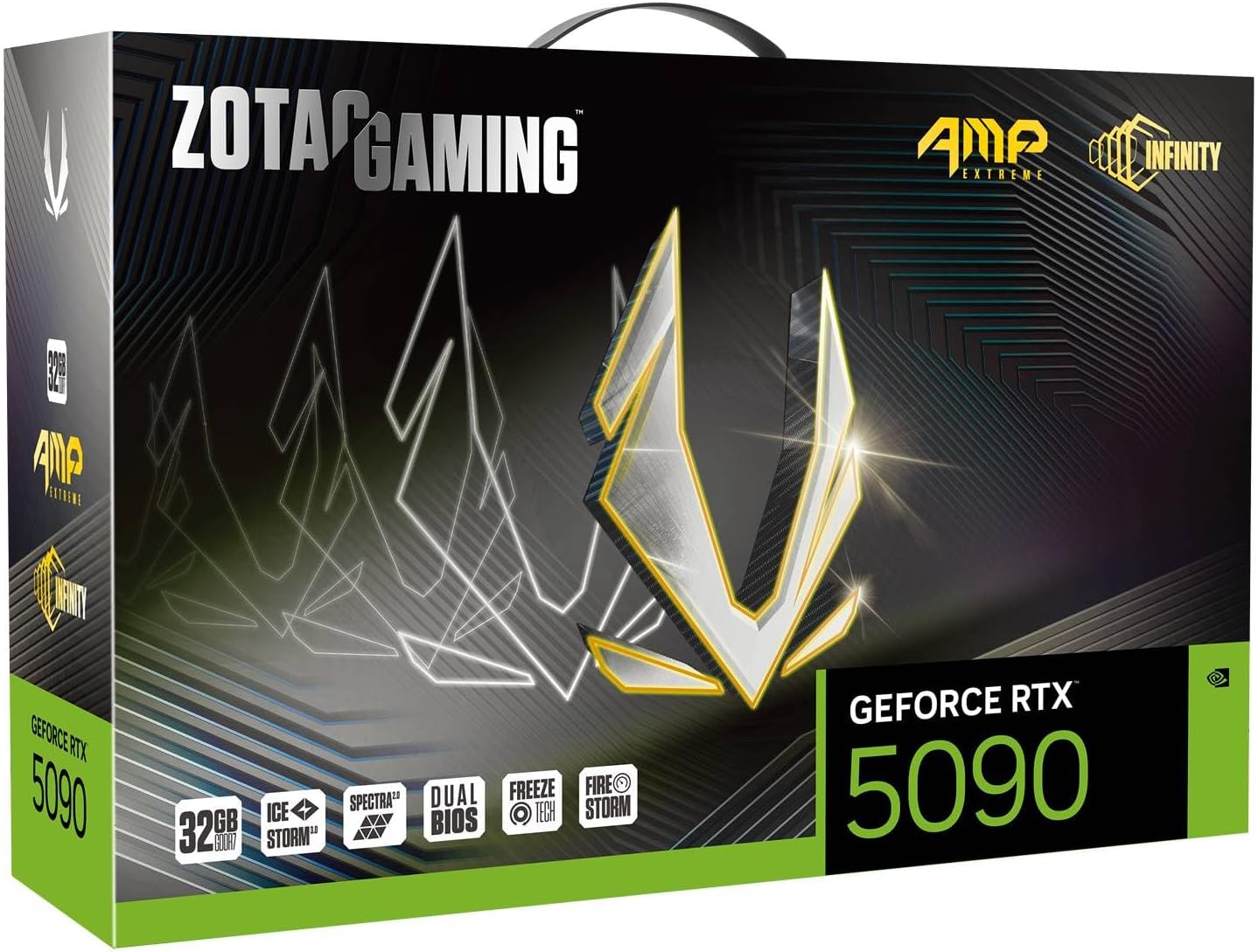 ZOTAC Gaming GeForce RTX 5090 AMP Extreme Infinity DLSS 4 32GB GDDR7 512-bit 28 Gbps PCIE 5.0 Gaming Graphics Card, IceStorm 3.0 Advanced Cooling, Spectra 2.0 ARGB Lighting, ZT-B50900B-10P