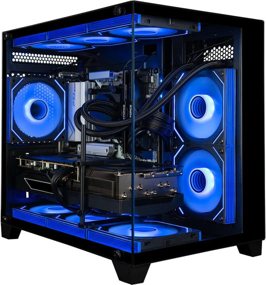 Panorama Gaming PC Desktop (NVD GeForce RTX 5090, Intel 24-Core i9-14900KF Processor, 96GB DDR5 RAM, 4TB Gen4 NVMe SSD, WiFi 6E, HDMI, Windows 11 Pro) Best 2025 Prebuilt Tower RGB Gamer Computer