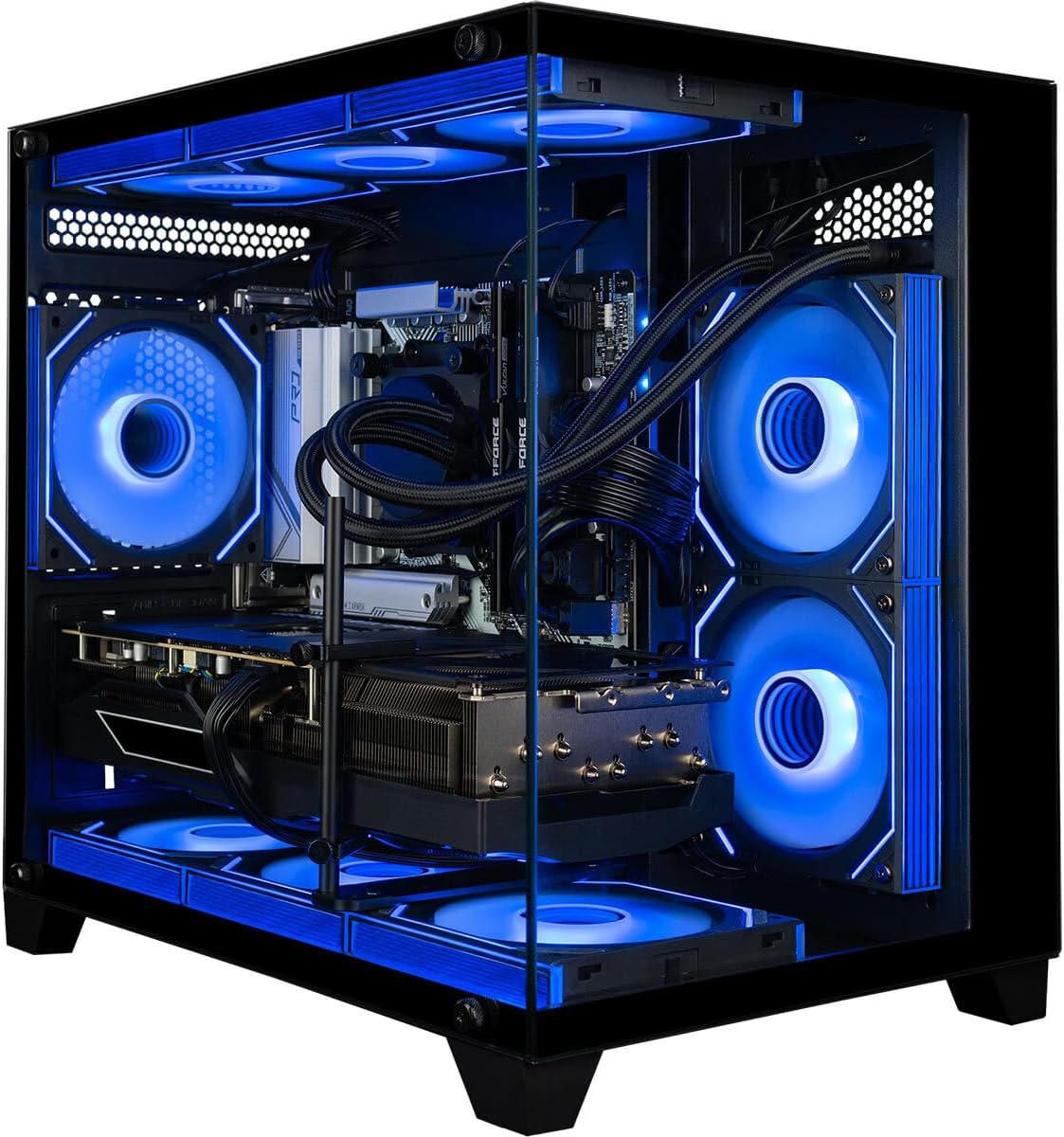 Panorama Gaming PC Desktop (NVD GeForce RTX 5090, Intel 24-Core i9-14900KF Processor, 96GB DDR5 RAM, 4TB Gen4 NVMe SSD, WiFi 6E, HDMI, Windows 11 Pro) Best 2025 Prebuilt Tower RGB Gamer Computer