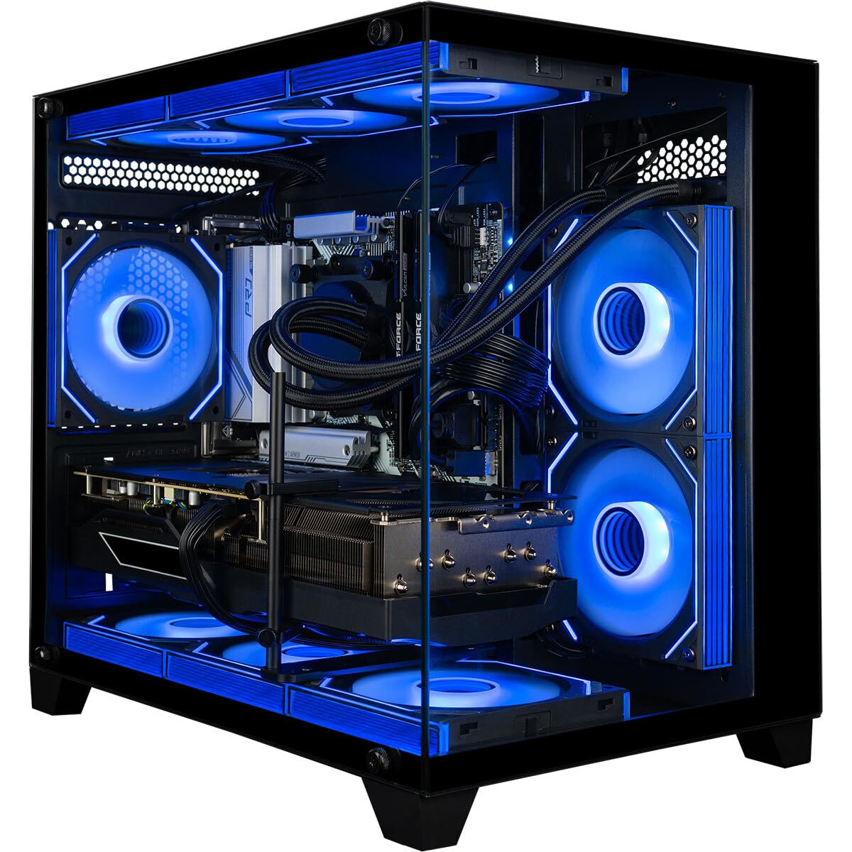 Panorama Gaming PC Desktop (NVD GeForce RTX 5090, Intel 24-Core i9-14900KF Processor, 96GB DDR5 RAM, 4TB Gen4 NVMe SSD, WiFi 6E, HDMI, Windows 11 Pro) Best 2025 Prebuilt Tower RGB Gamer Computer