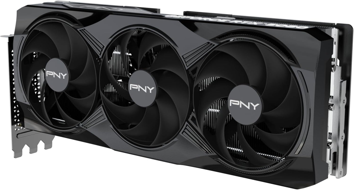 PNY NVIDIA GeForce RTX™ 5080 OC Triple Fan, Graphics Card (16GB GDDR7, 256-bit, Boost Speed: 2730 MHz, PCIe® 5.0, HDMI®/DP 2.1, 2.99-Slot, NVIDIA Blackwell Architecture, DLSS 4)