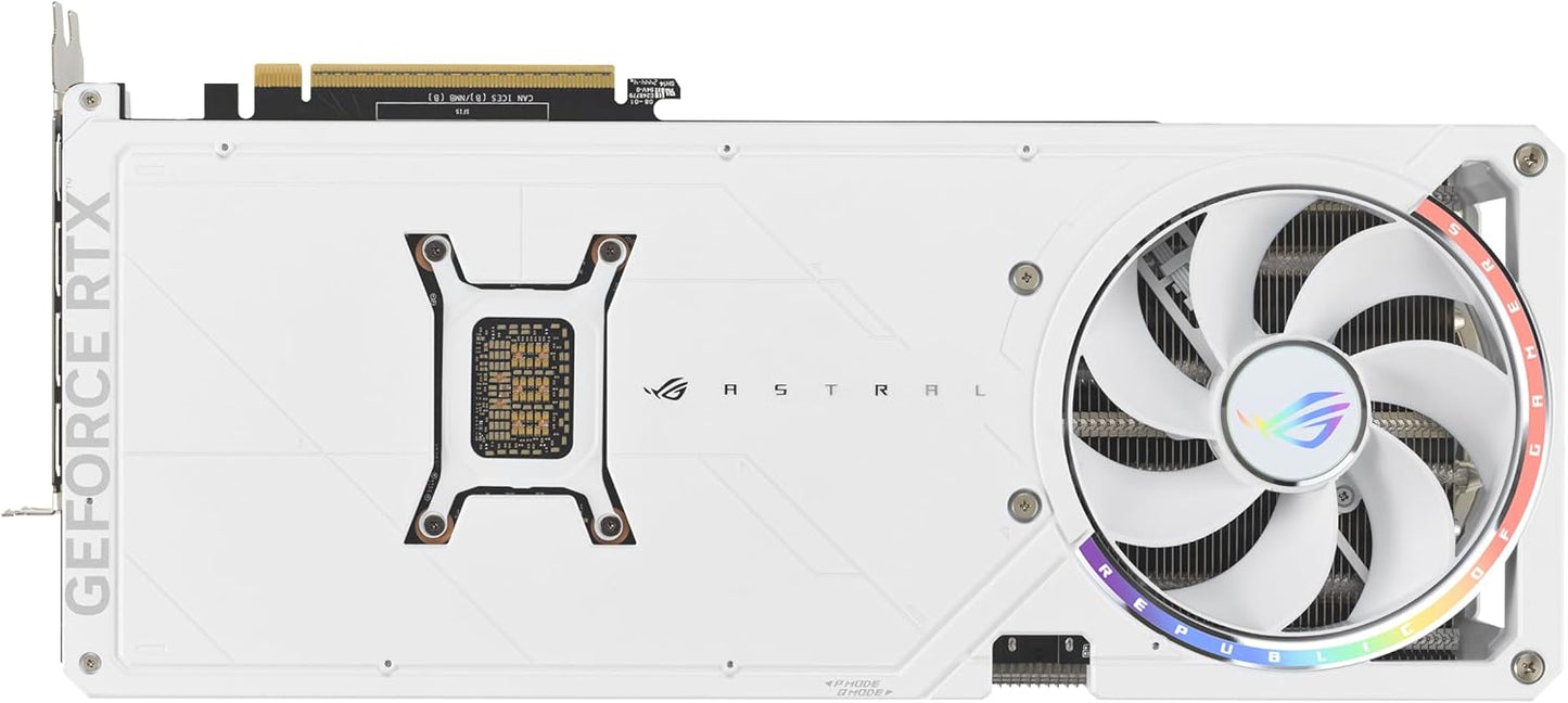 ASUS ROG Astral GeForce RTX™ 5080 16GB GDDR7 White OC Edition - Quad-Fan Graphics Card Delivering unprecedented Airflow and air Pressure for Optimal Performance