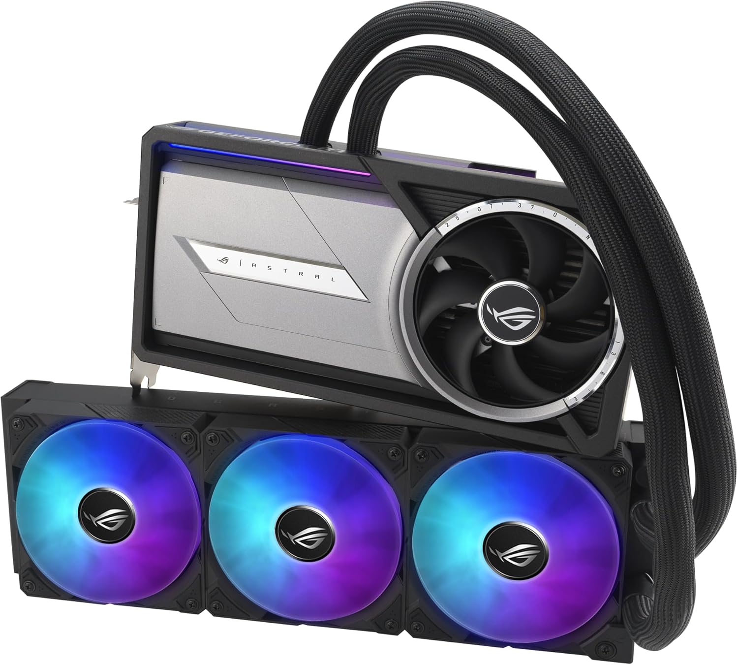ASUS ROG Astral LC GeForce RTX™ 5090 32GB GDDR7 OC Edition – Experience Fluid Force with a 360mm AIO Cooler for Optimal Performance That can Achieve The Highest GPU Boost Clock