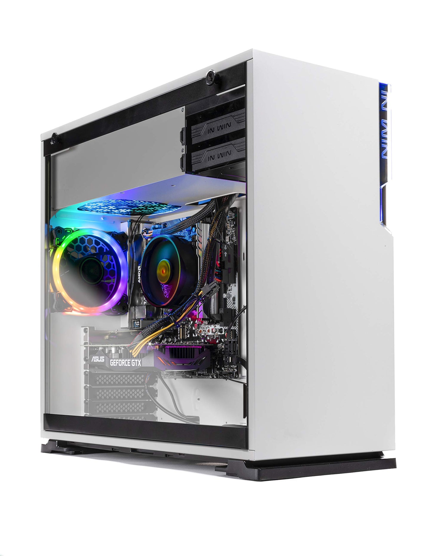 Skytech Gaming Azure 3 Plus Desktop PC, Intel Ultra 7 265K 3.9 GHz(5.4 GHz), NVIDIA RTX 5070 Ti 16GB, 2TB Gen4 NVMe SSD, 32GB DDR5 RAM 5200 RGB, 850W Gold ATX 3 PSU, 360mm ARGB AIO, Wi-Fi, Win 11