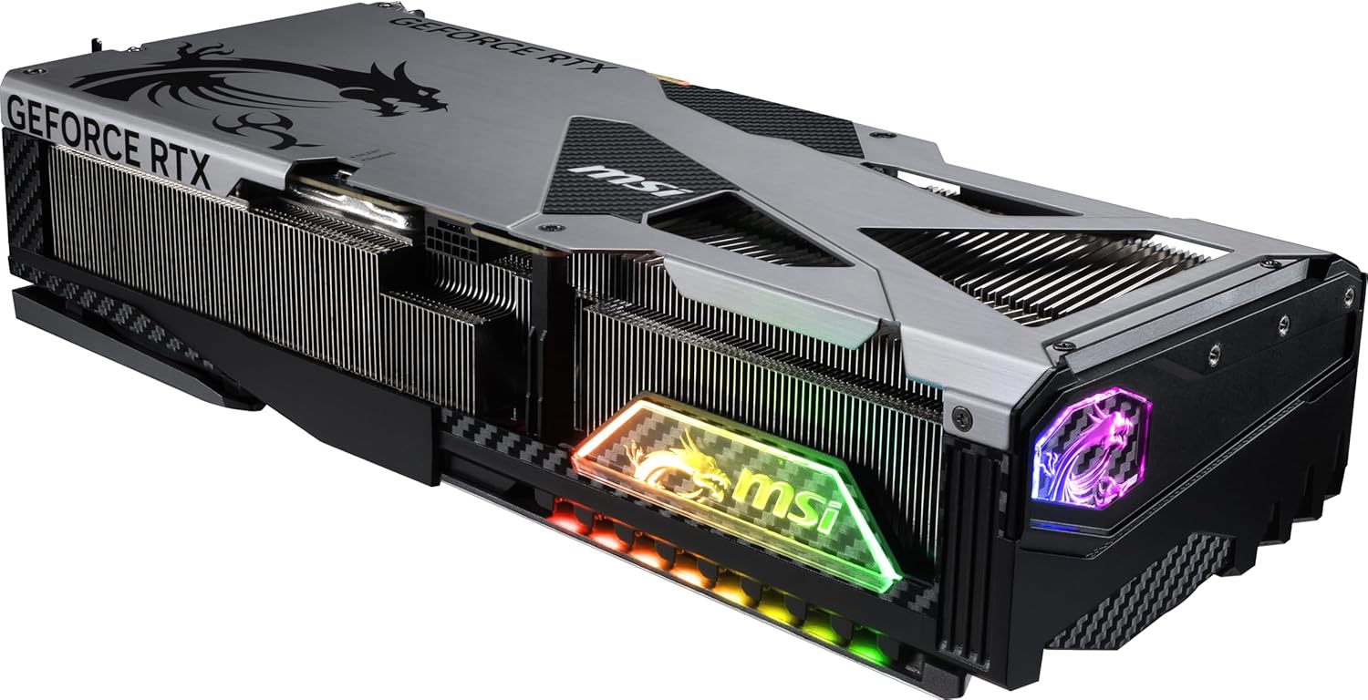 MSI Gaming RTX 5090 32G Vanguard SOC Graphics Card (32GB GDDR7, 512-bit, Extreme Performance: 2527 MHz, DisplayPort x3 2.1a, HDMI 2.1b, NVIDIA Blackwell Architecture)