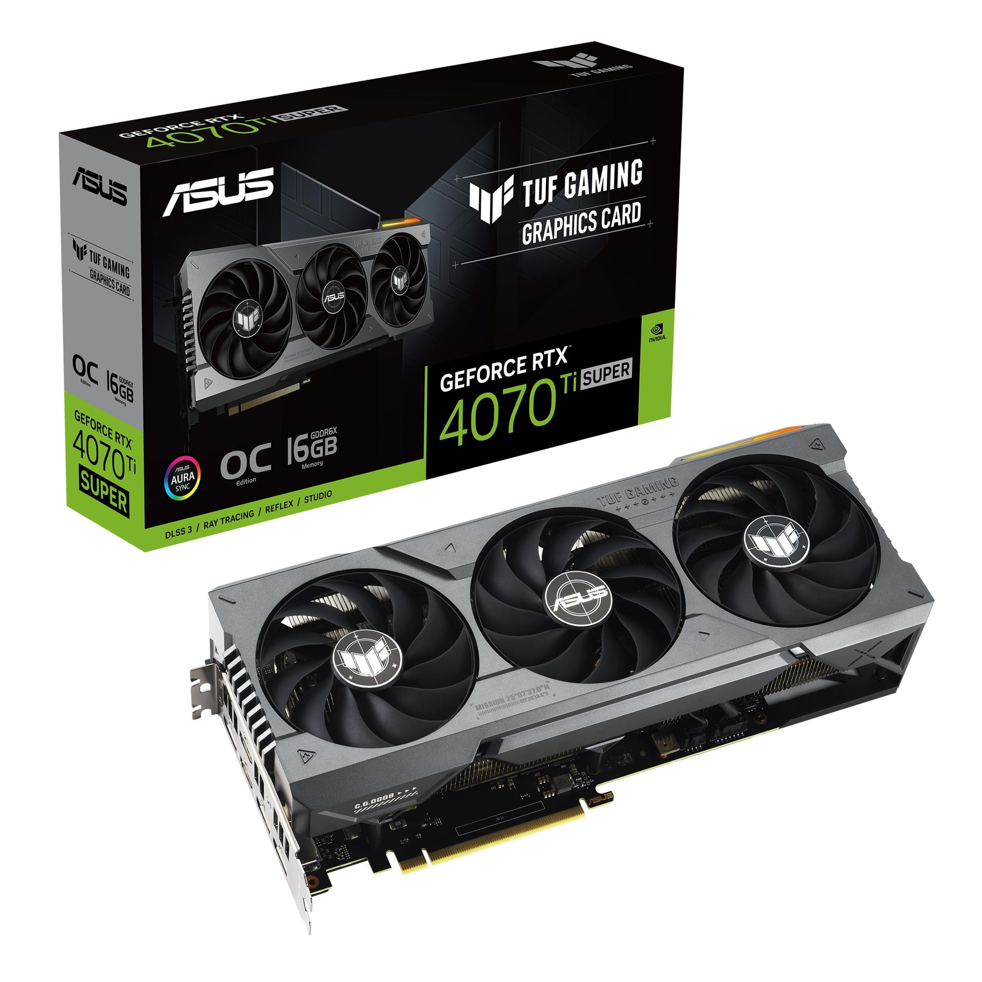 ASUS ROG Strix GeForce RTX 5070 Ti OC Edition 16GB GDDR7 Graphics Card (PCIe 5.0, HDMI/DP 2.1, 3.2-slot, Axial-tech fans, MaxContact design with vapor chamber, phase-change GPU thermal pad, aura sync)