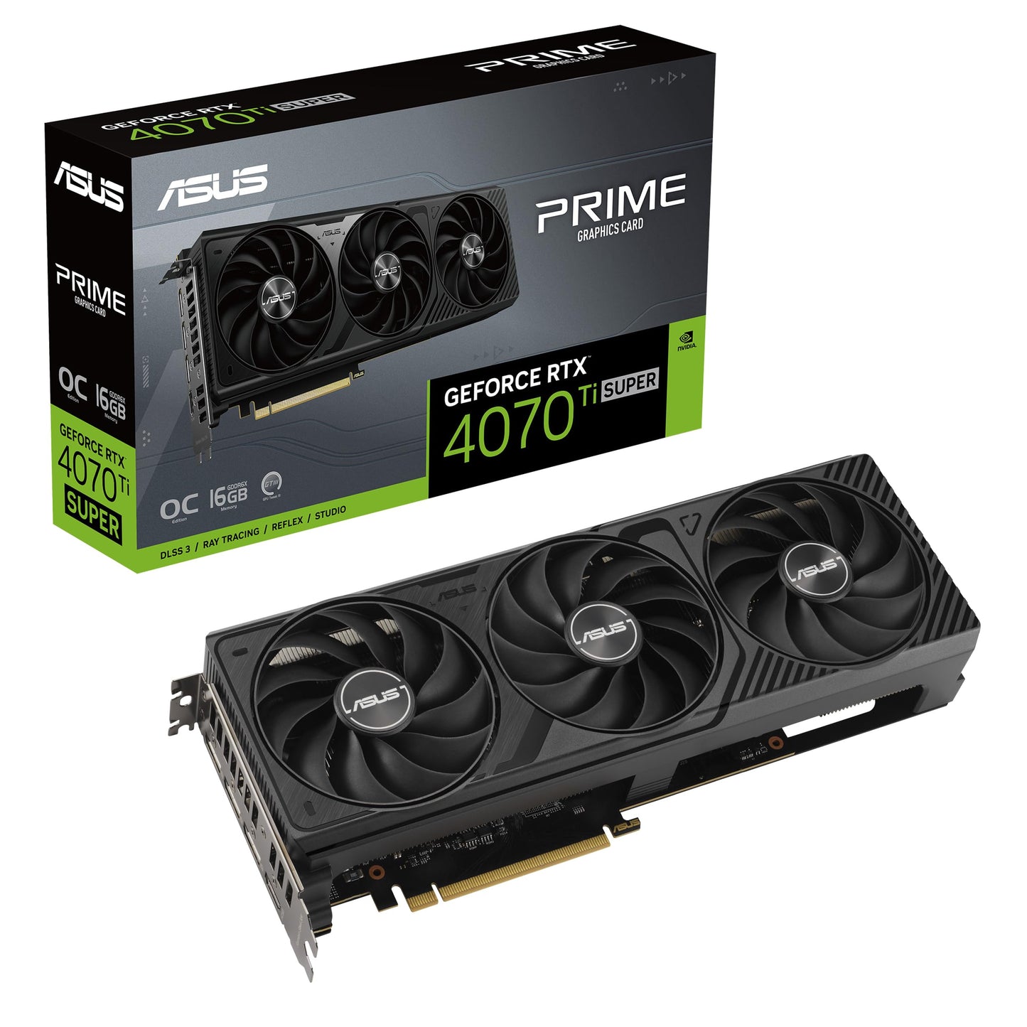 ASUS ROG Strix GeForce RTX 5070 Ti OC Edition 16GB GDDR7 Graphics Card (PCIe 5.0, HDMI/DP 2.1, 3.2-slot, Axial-tech fans, MaxContact design with vapor chamber, phase-change GPU thermal pad, aura sync)
