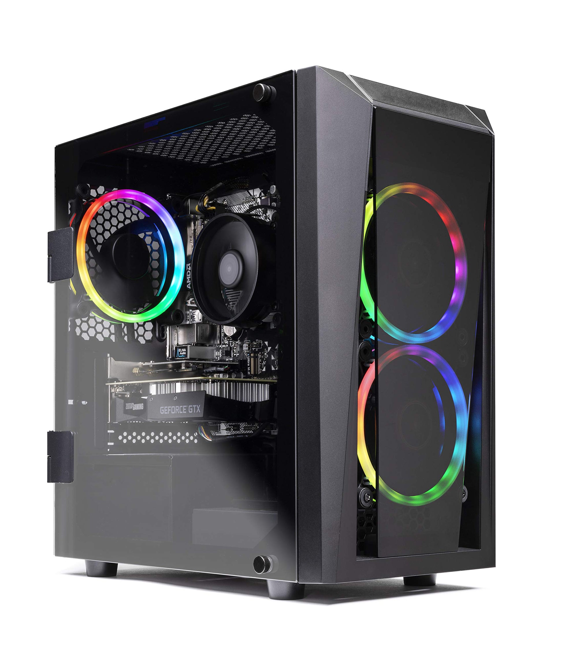 Skytech Gaming Nebula Gaming PC, AMD Ryzen 5 9600X 3.9GHz, NVIDIA RTX 5060, 1TB NVMe SSD, 16GB DDR5 RAM 6000, 650W Gold PSU, Wi-Fi, Win 11, Desktop
