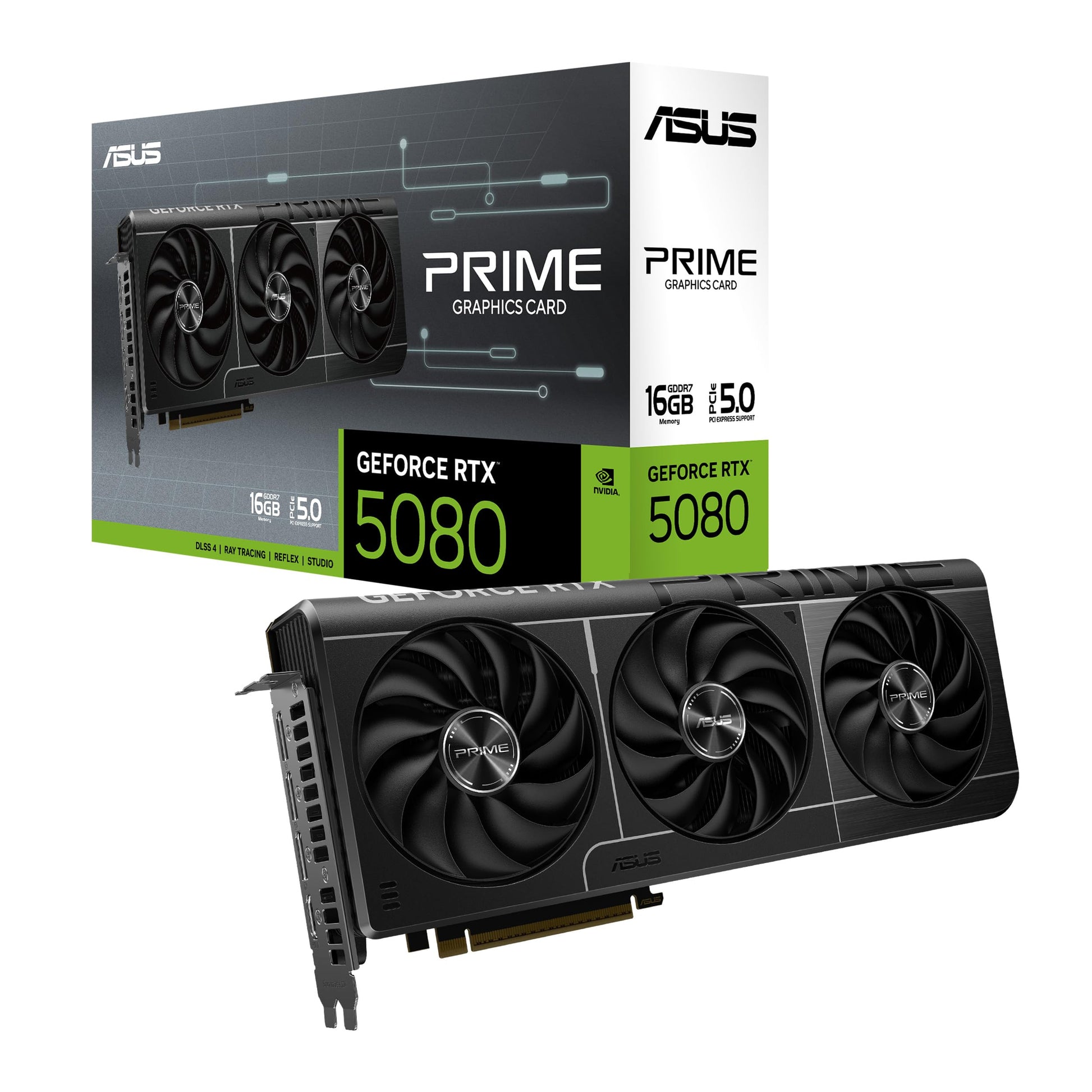 ASUS ROG Astral GeForce RTX™ 5080 16GB GDDR7 White OC Edition - Quad-Fan Graphics Card Delivering unprecedented Airflow and air Pressure for Optimal Performance