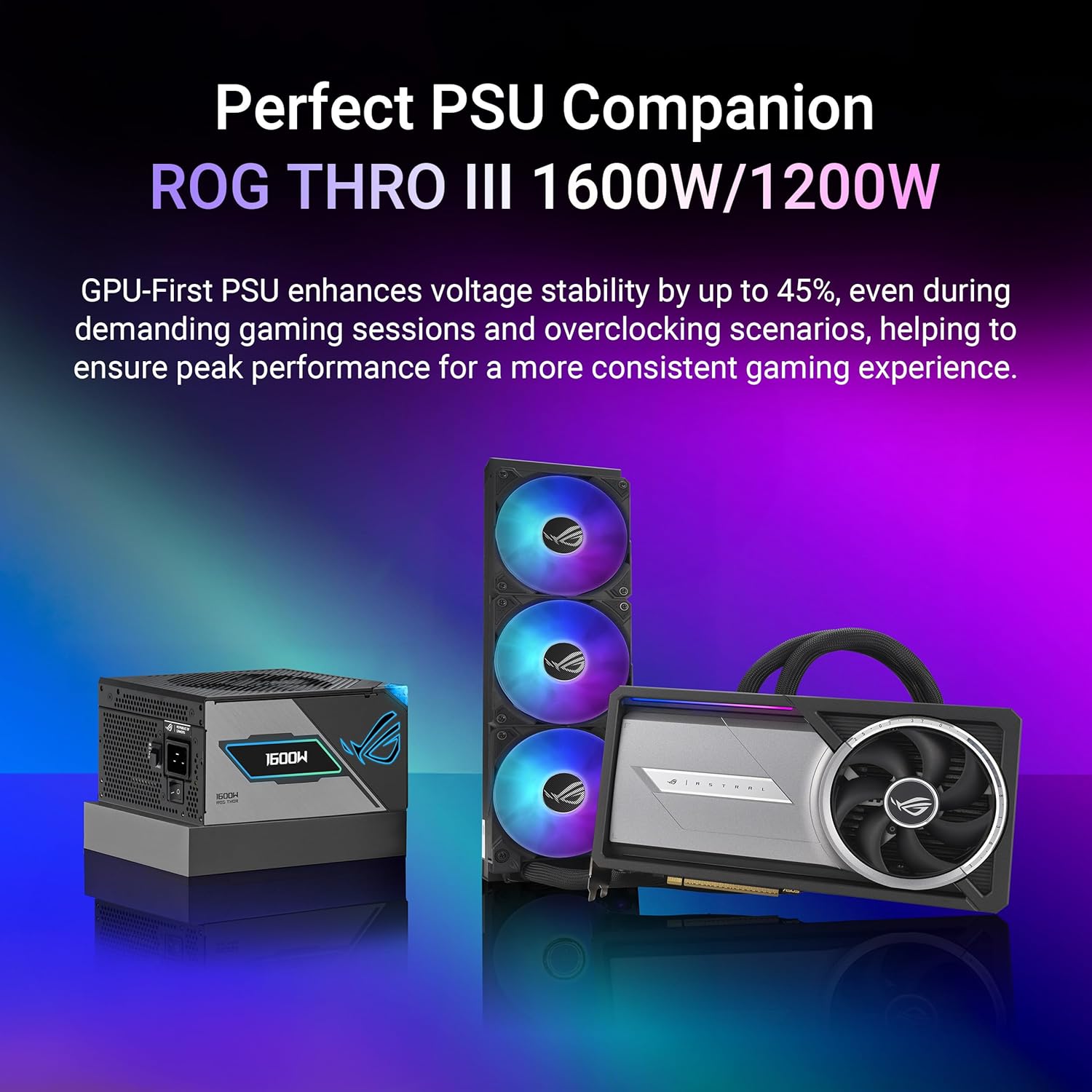 ASUS ROG Astral LC GeForce RTX™ 5090 32GB GDDR7 OC Edition – Experience Fluid Force with a 360mm AIO Cooler for Optimal Performance That can Achieve The Highest GPU Boost Clock