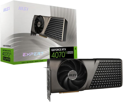 MSI GeForce RTX 4070 Ti Super 16G Expert: 16GB GDDR6X, PCIe 4.0, 2670MHz, 21000MHz, DisplayPort x3, HDMI x1, 7680x4320, Desktop Compatible