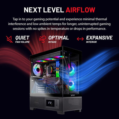 Skytech Gaming Azure 3 Plus Desktop PC, Intel Ultra 7 265K 3.9 GHz(5.4 GHz), NVIDIA RTX 5070 Ti 16GB, 2TB Gen4 NVMe SSD, 32GB DDR5 RAM 5200 RGB, 850W Gold ATX 3 PSU, 360mm ARGB AIO, Wi-Fi, Win 11