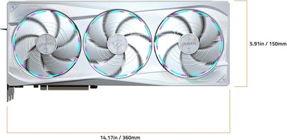 GIGABYTE AORUS GeForce RTX 5090 Master ICE 32G Graphics Card, WINDFORCE Cooling System, 32GB 512-bit GDDR7, GV-N5090AORUSM ICE-32GD Video Card