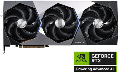 MSI Gaming RTX 5090 32G SUPRIM SOC Graphics Card (32GB GDDR7, 512-bit, Extreme Performance: 2580 MHz, DisplayPort x3 2.1a, HDMI 2.1b, NVIDIA Blackwell Architecture)